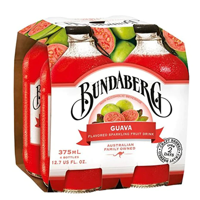 Bundaberg Guava Sparkling 375ml 4pk