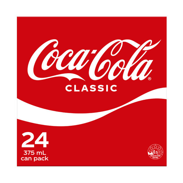 Coca Cola Cans Classic 375ml x 24pk