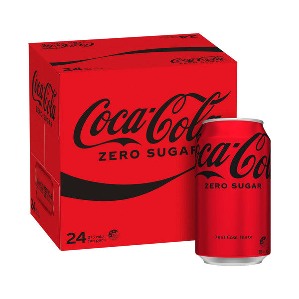 Coca Cola Cans No Sugar 375ml x 24pk