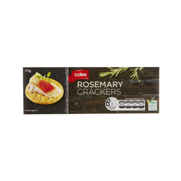 Coles Rosemary Cracker 170g