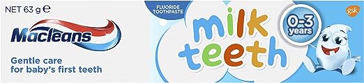 Macleans Milk Teeth Kids Toothpaste 0-3 yrs 63g
