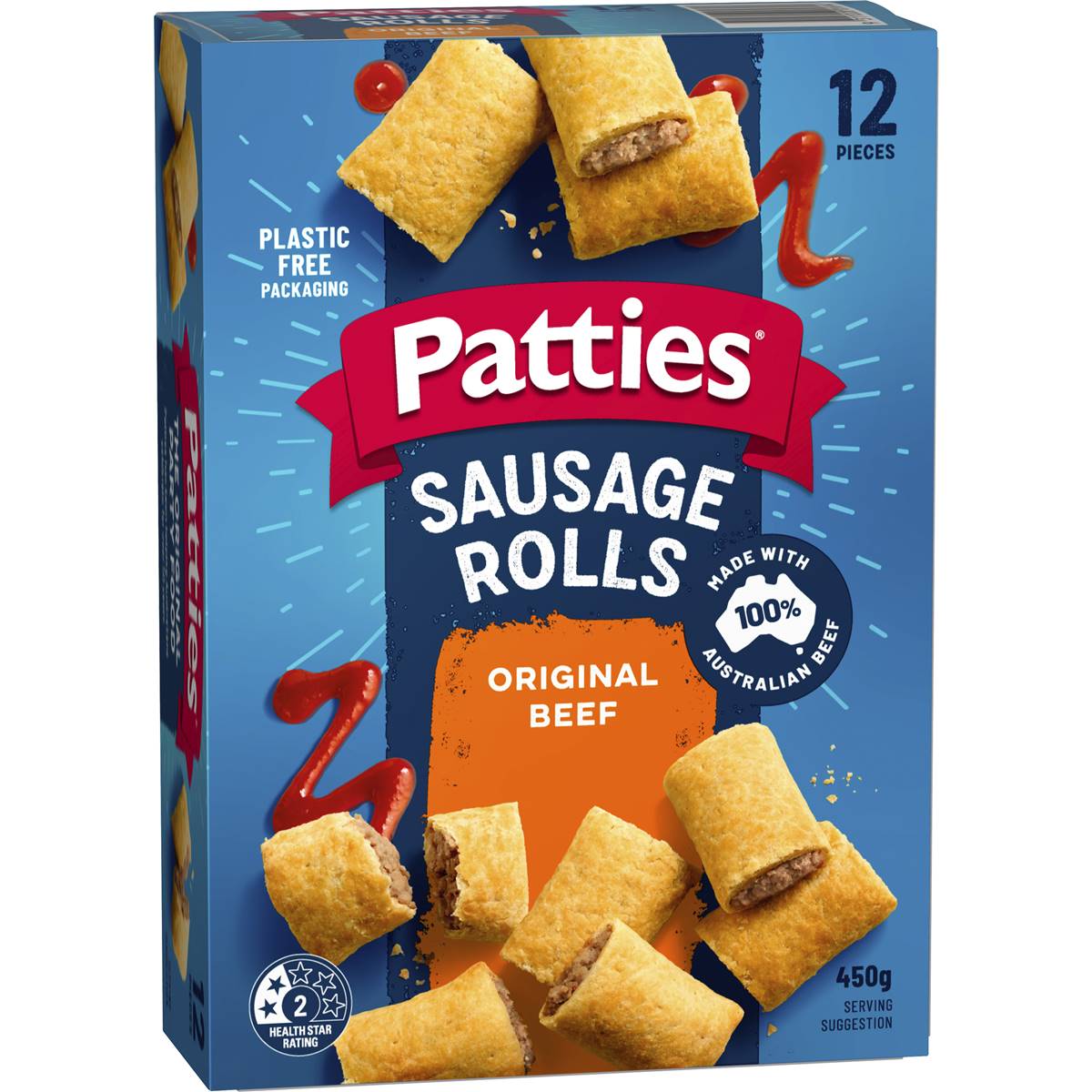 Patties Frozen Party Sausage Roll 12pk 450g