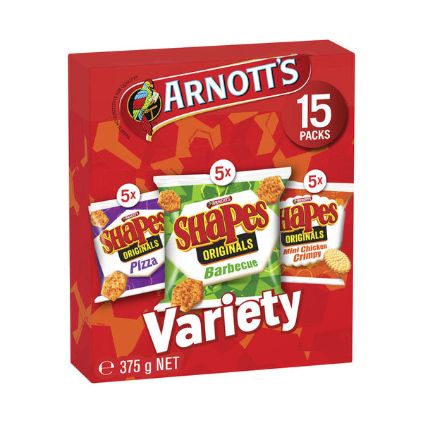 Arnott's Variety Shapes 15pk
