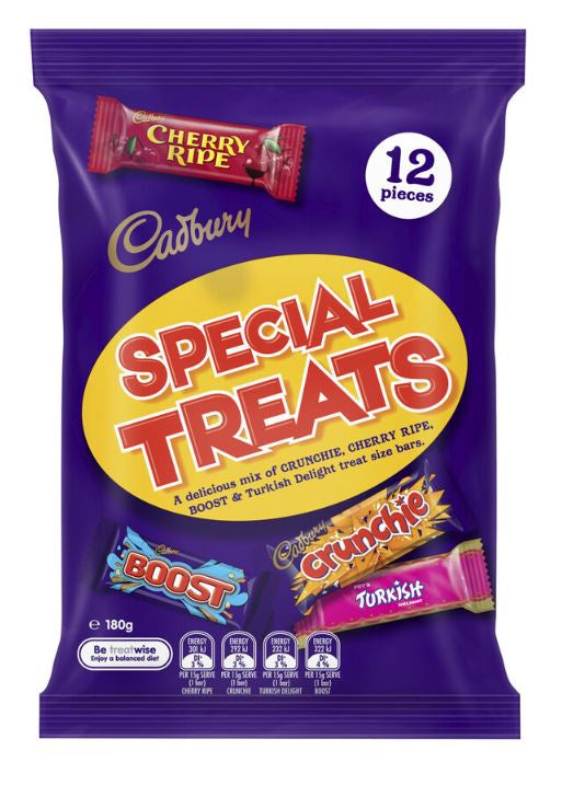 Cadbury Special Treats Chocolate Sharepack 180g 12pk