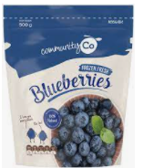 Community Co Frozen Blueberries 500g