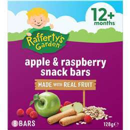 Rafferty's Garden Fruit Snack Bar Apple & Raspberry 128g