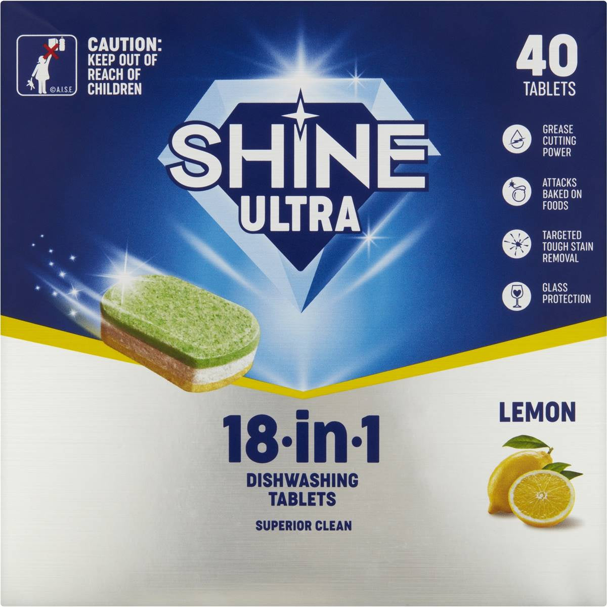 Shine Ultra Dishwashing Tablets 40pk