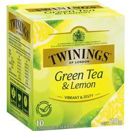 Twinings Tea Bags Green Tea & Lemon 10pk