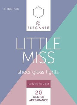 Elegante Little Miss Sheer Gloss Tights Bronze Glow 9/10 years