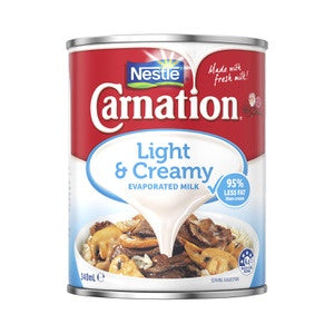 Carnation Light & Creamy Evaporated Milk 340ml