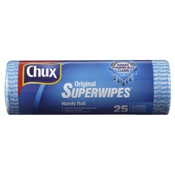 Chux Super Wipes on Roll 25pk