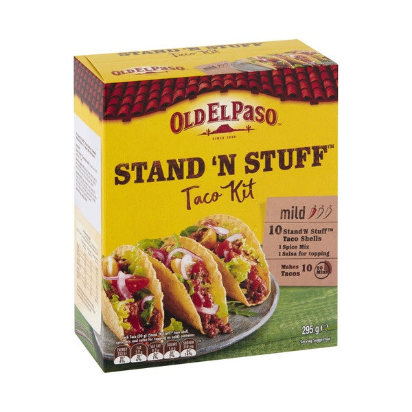 Old El Paso Stand 'N Stuff Taco Kit Mexican Style 295g