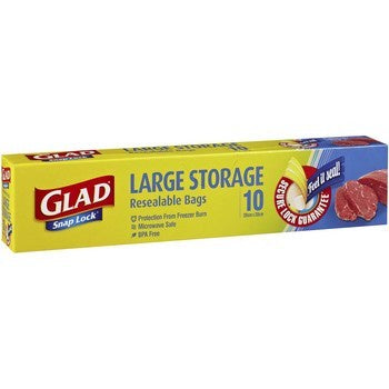 Glad Snap Lock Storage Large 10pk