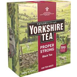 Taylors of Harrogate Yorkshire Teabags Proper Strong Black Tea 100pk