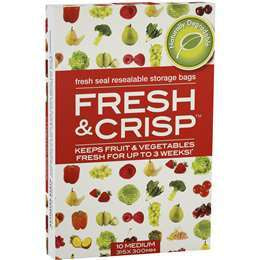 Fresh & Crisp Vegetable Storage Bags Medium 10pk