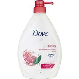 Dove Body Wash Go Fresh Pomegranate And Lemon Verbena 1L