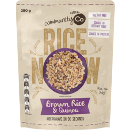 Community Co Brown Rice & Quinoa Microwave 250g