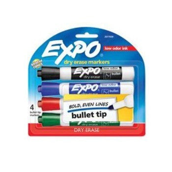 Expo Dry Erase Whiteboard Marker Asstd 4pk