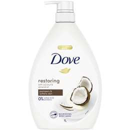 Dove Body Wash Restoring Coconut & Almond Oils 1L