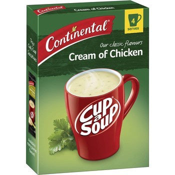 Continental Cream of Chicken Soup 75g 4pk