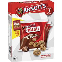 Arnott's Mini Chocolate Chip Cookies 7pk