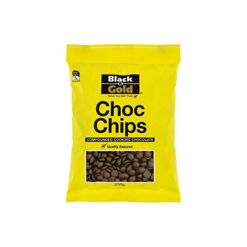 Black & Gold Choc Chips Cooking Chocolate 250g