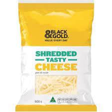 Black & Gold Shredded Tasty Cheese 900g