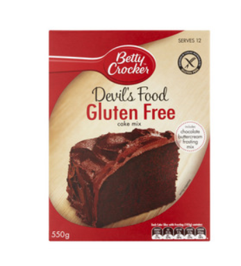 Betty Crocker Gluten Free Devils Food Mix 550g