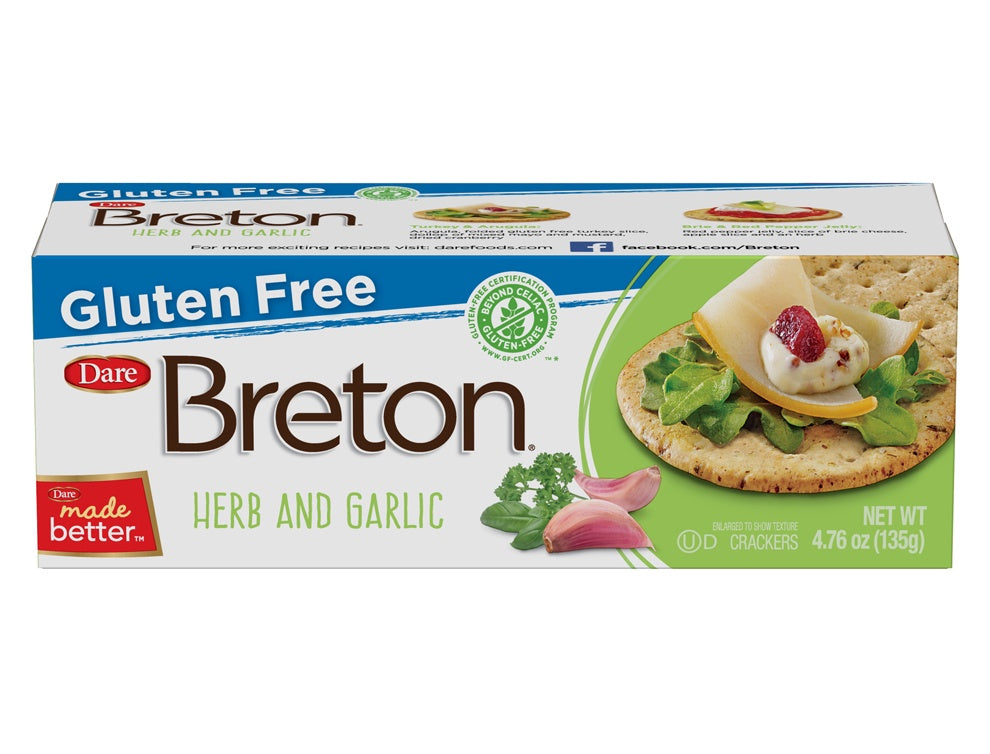 Breton Herb & Garlic Gluten Free Cracker 135g