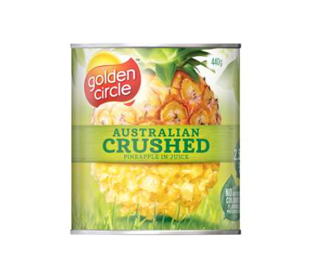 Golden Circle Crushed Pineapple in Juice 440g