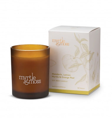 Myrtle & Moss Mandarin, Lemon & Myrtle Soy Wax Candle - Large