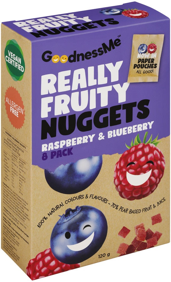 Goodness Me Nuggets Raspberry & Blueberry 8pk