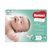 Huggies Infant Size 2 Unisex 48 Nappies Bulk Pack