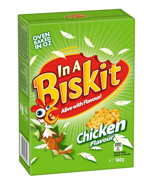 In A Biskit Chicken Flavoured Crackers 160g