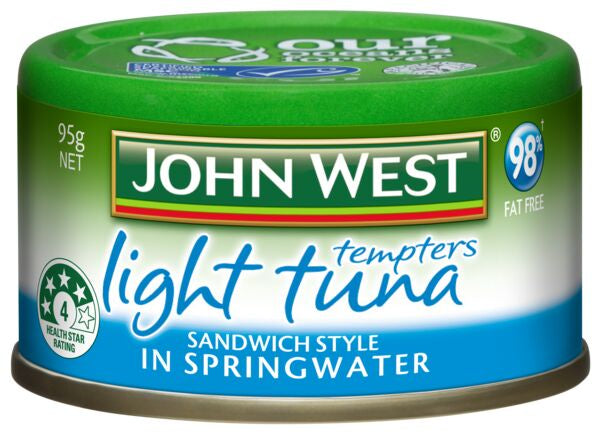 John West Tempters Light Tuna in Springwater 95g
