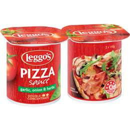 Leggo's Pizza Sauce Garlic, Onion & Herbs 140g x 2pk