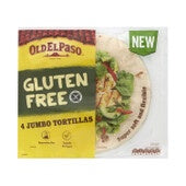 Old El Paso Gluten Free Jumbo Tortillas 215g 4pk