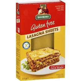 San Remo Gluten Free Lasagna Sheets 200g