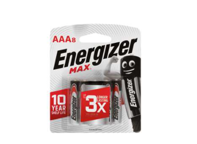 AAA Batteries Energizer Max 8pk