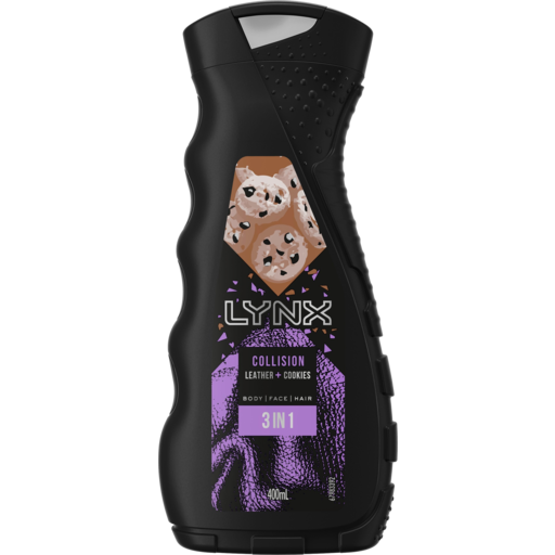 Lynx Collision Leather + Cookies 3 in 1 400ml