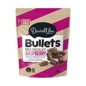 Darrell Lea Raspberry Milk Chocolate Bullets 226g