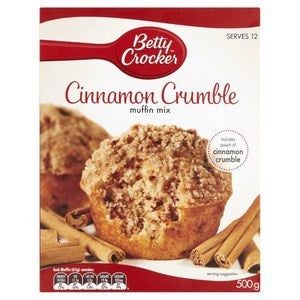 Betty Crocker Cinnamon Crumble Muffin Mix 500g
