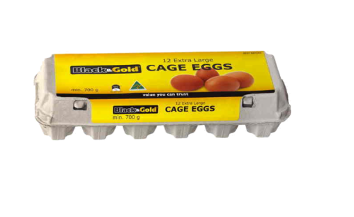 Black & Gold Extra Large Cage Eggs 700g 12 pack