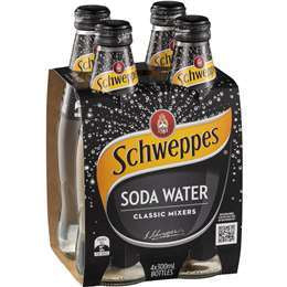 Schweppes Soda Water 300ml x 4pk