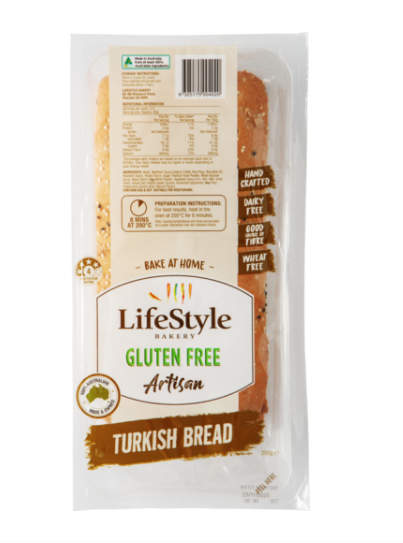 Lifestyle Gluten Free Turkish Bread 200g