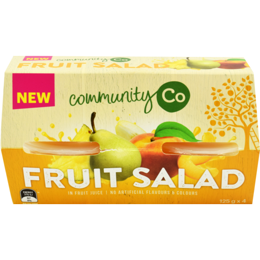 Community Co Fruit Salad 125gx4