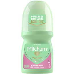 Mitchum Women's Roll On Powder Fresh Antiperspirant 50ml