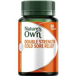 Nature's Own Double Strength Cold Sore Relief Tablets 50pk