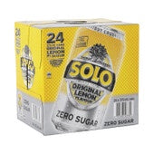 Schweppes Solo Sugar Free Lemon Cans 375ml x 24pk
