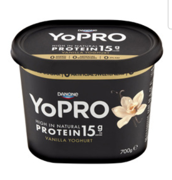 Danone Yopro Vanilla Yoghurt 700g